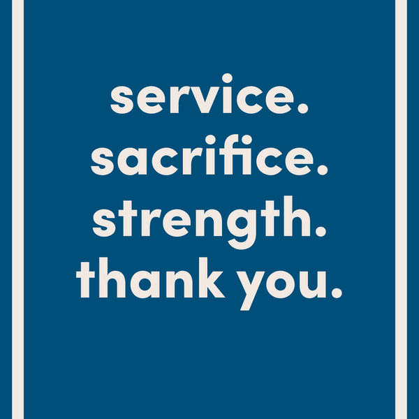 Thank You For Your Sacrifice Greeting Card View 2
