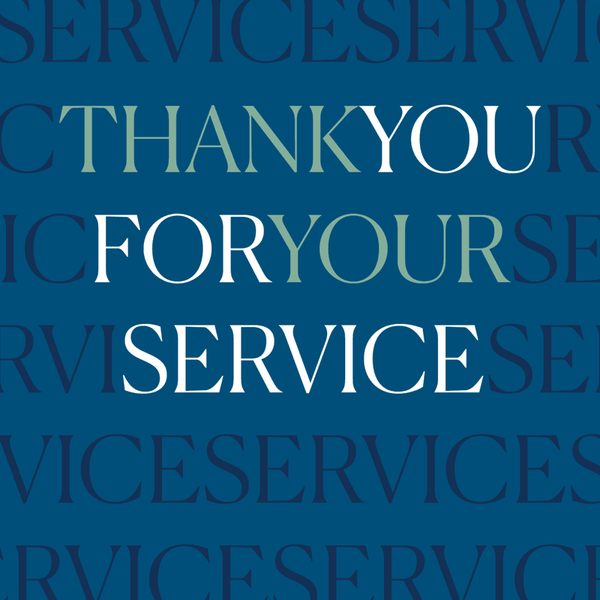 Thank You For Your Service Greeting Card View 2
