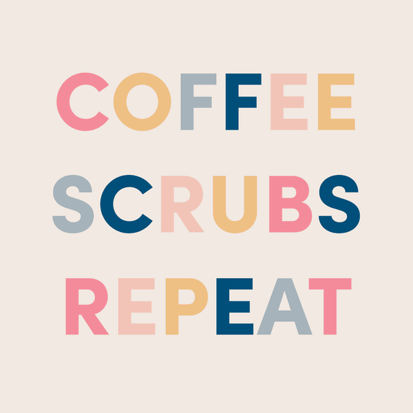 Coffee Scrubs Repeat Greeting Card View 2
