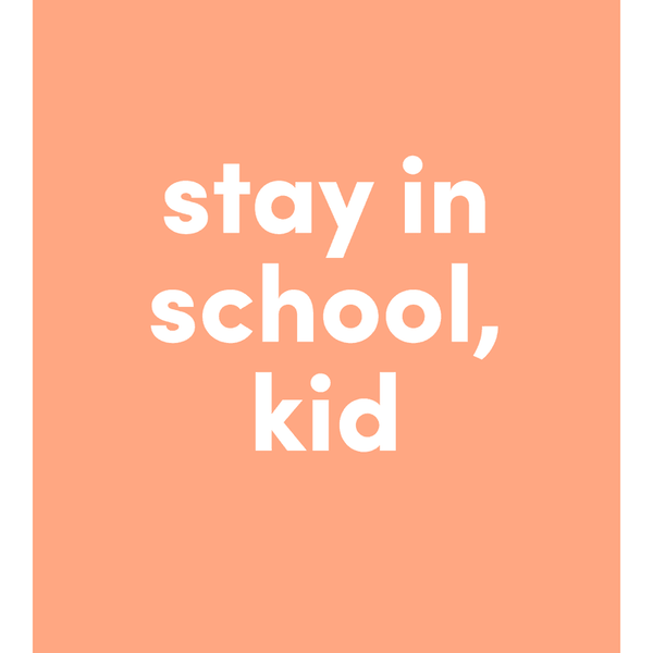 Stay in School Greeting Card View 2
