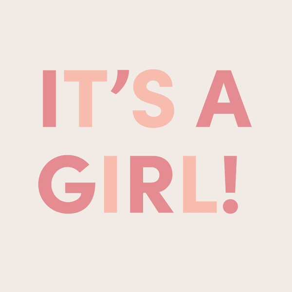 It's A Girl Greeting Card View 2
