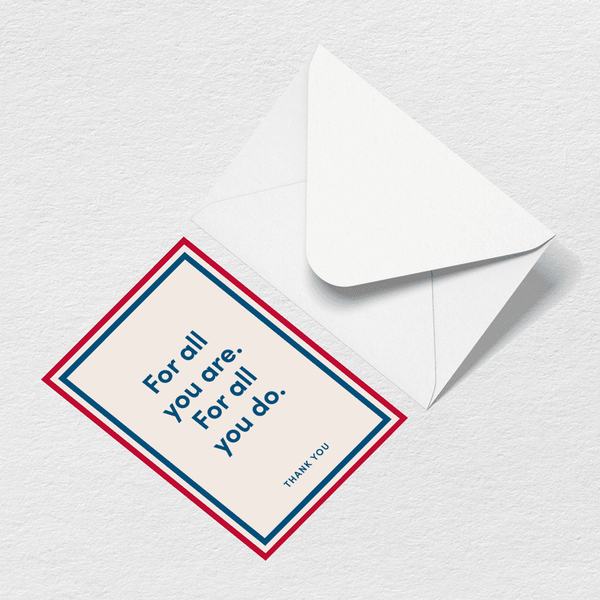 Thank You For All You Do Greeting Card View 1
