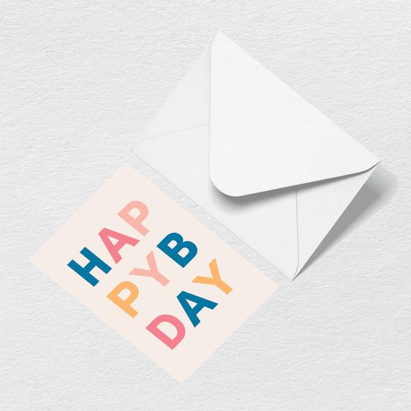 Happy Birthday Letters Greeting Card View 1
