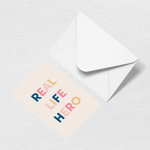 Real Life Hero Greeting Card View 1
